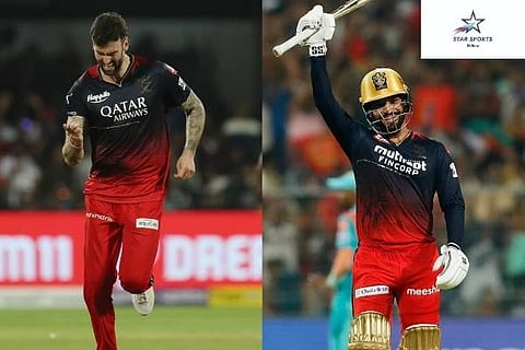 Reece topley Rajat Patidar
