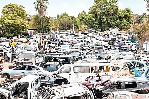 Scrapped Vehicle