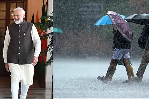 modi roadshow rain