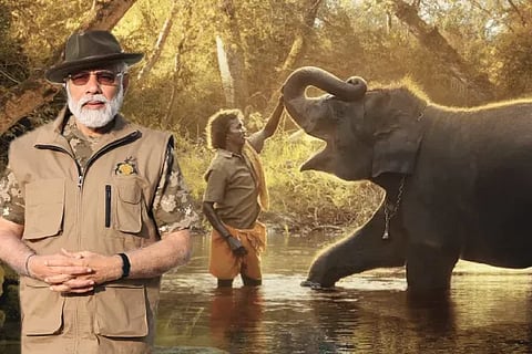 modi with bomma belli