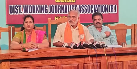 ಕಾಂಗ್ರೆಸ್‌ನದ್ದು ಸುಳ್ಳಿನ ಗ್ಯಾರಂಟಿ ಪ್ರಣಾಳಿಕೆ: ನವಿಲೆ ಅಣ್ಣಪ್ಪ