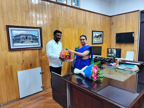 ಡಿಸಿ, ಎಸ್‌ಪಿ ಭೇಟಿಯಾಗಿ ಸನ್ಮಾನಿಸಿದ ನೂತನ ಶಾಸಕ