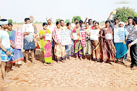 Badanahatti Farmers Protest Sports Strike