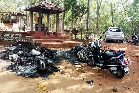 Bike fire