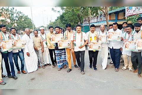 Sindhanuru Congress Committe padayatre