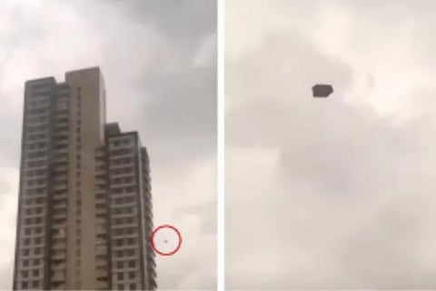 Sofa flying sky