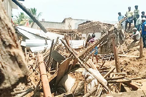 house collapsed