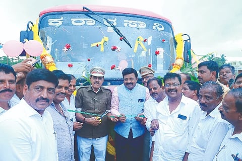 Free Travel, Honnali, Shakti Yojana,