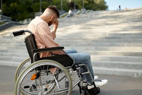 Handicapped Man