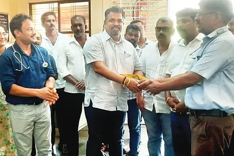 MLA Satish Sail Visited to Ankola Govt Hospital