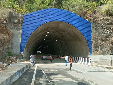 Tunnel open for vehicles between Karwar & Binaga in NH 66