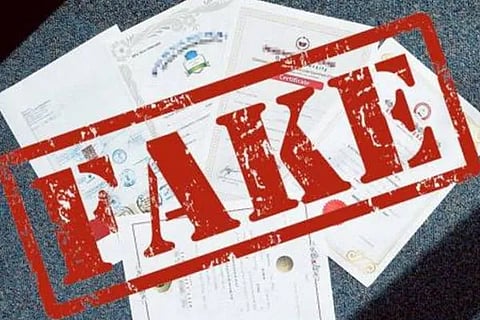 fake certificate