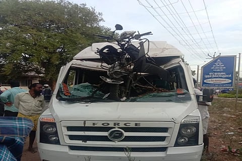 bike on Traveller accident