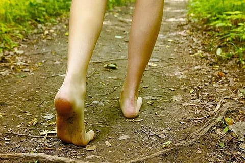 boy without footwear