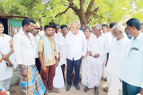 mp visit to basarihal villege