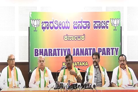 BJP press meet SC internal reservation