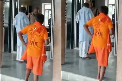 Child sleeping at railway station kicked by policeman in UP