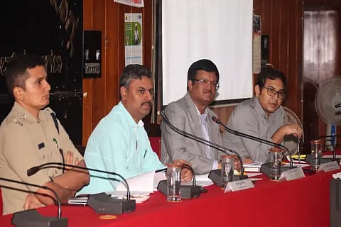 District In-charge Secretary RS Umashankar Progress Review Meeting