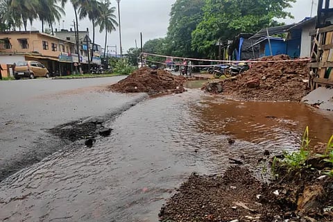 Drinking water pipe damaged in Bhatkal