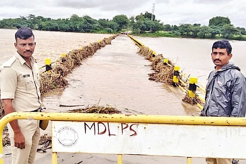 Flood on road