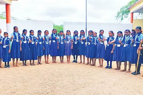 Focused children, teachers