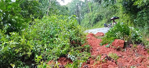 Land slide near siddapur