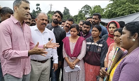 MLA visited Basaveshwara layoout