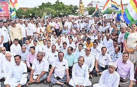 Protest by Jain organisations