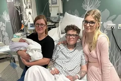 Transgender man gives birth in UK after finding out wife couldnt have children