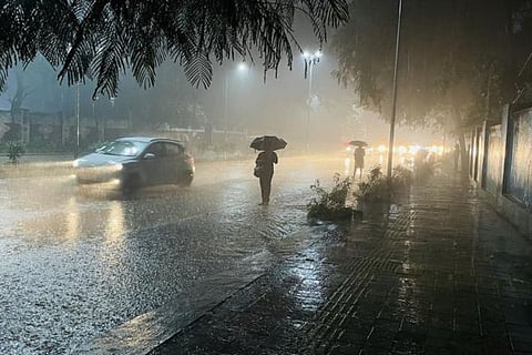 heavy rain