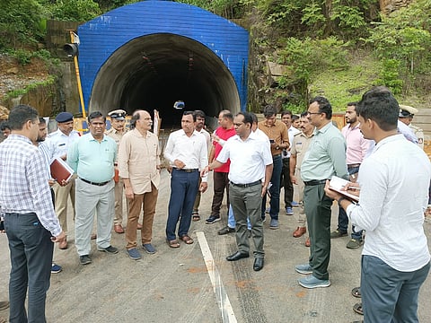 Uttara Kannada DC Visit NH-66 by bus
