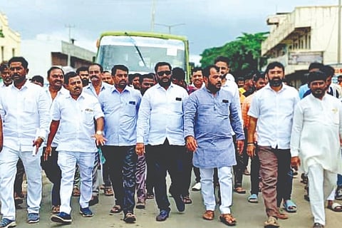 Walk before submitting nomination papers