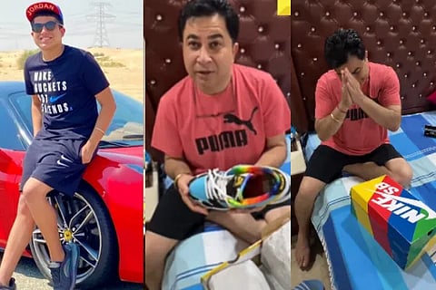 YouTubers dads epic reaction to Rs 4 lakh shoes goes viral