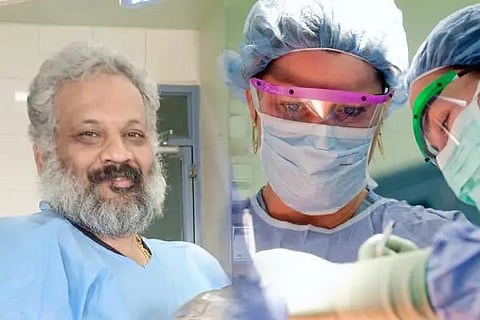 doctor removing tumor