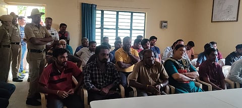 anekla police and public meeting
