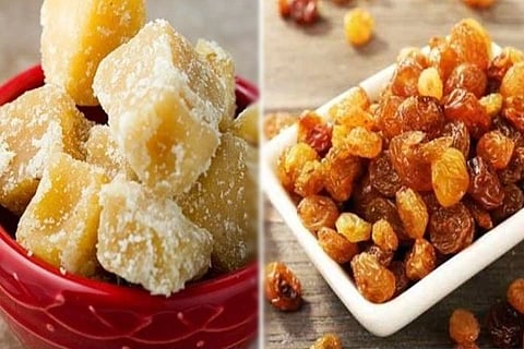 raisins and jaggery
