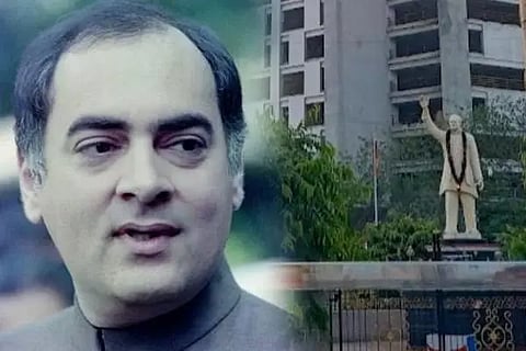 rajiv gandhi statue