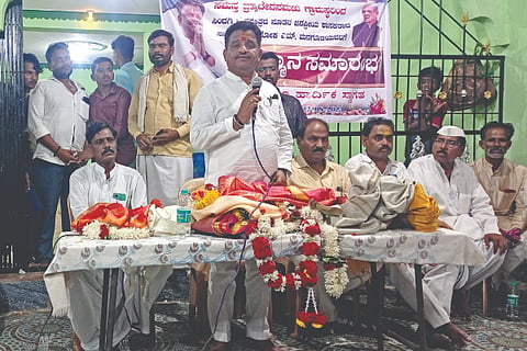 50 lakhs for CC road. grant