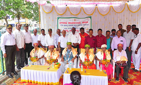 ‘ನನ್ನ ಮಣ್ಣು ನನ್ನ ದೇಶ ’ಮಡಿದ ಸೈನಿಕರ ಪತ್ನಿಯರಿಗೆ, ನಿವೃತ್ತ ಯೋಧರಿಗೆ ಸನ್ಮಾನ