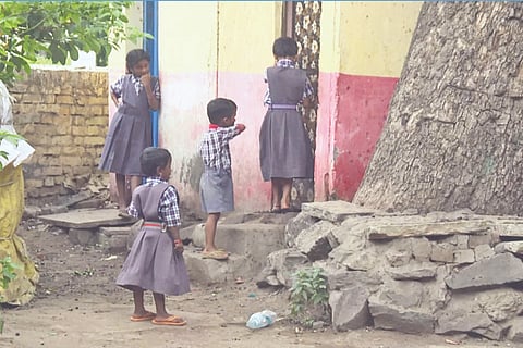 A school with 220 children has only one toilet!