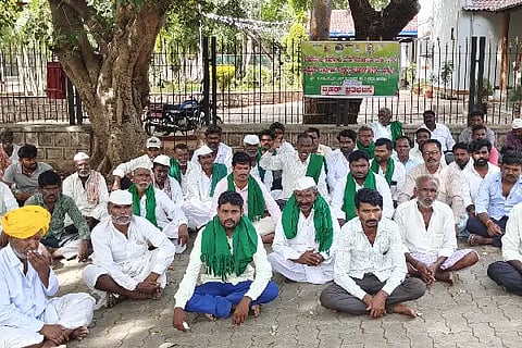 Agasabala Lake, Pipeline, Raitha Sangh, Alamatti,