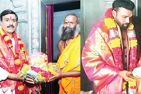 Anegundi Durgadevi Visit Janardhan Reddy Sriramulu
