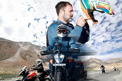 Rahul Gandhi Bike Ride