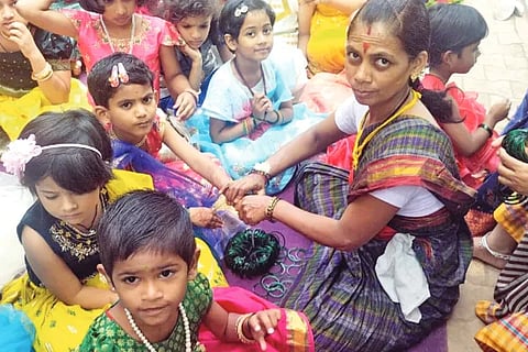 Celebration at Sanganabasava Shishaniketan