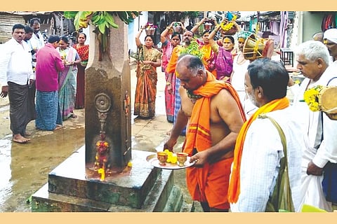 Channagiri, Rain, Puja,