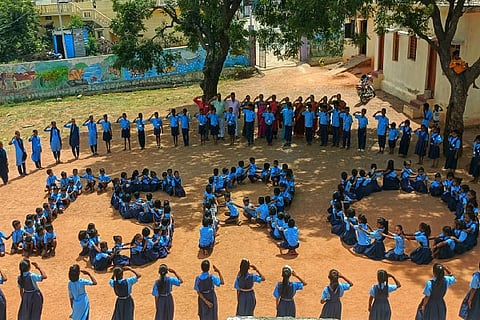 Children are happy for ISRO's achievement