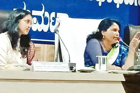 Uttara Kannada DC talking in Meeting