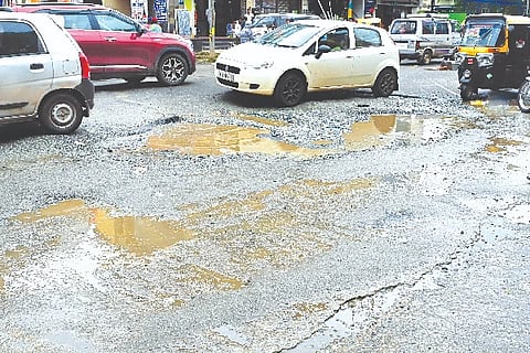 Davangere, Smart City, Road, Damage,