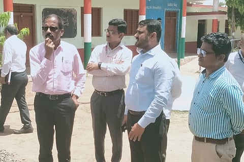 District in-charge secretary sudden visit