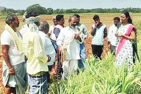 Farmer meet agriculture officer meet